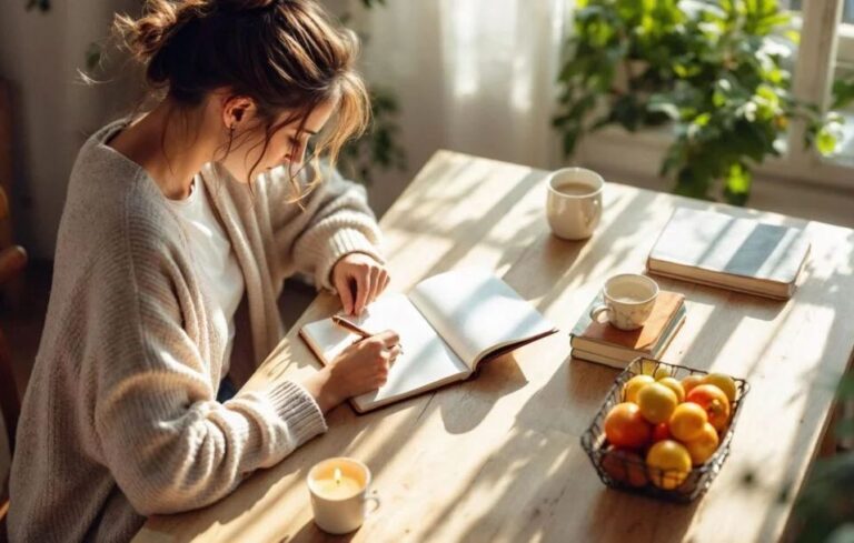 Journaling: pytania, które pomagają się zatrzymać i zadbać o dobrostan zimą