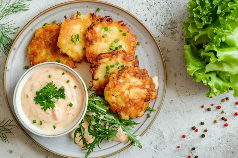 Kotleciki z jajek i kalafiora z sosem jogurtowo-czosnkowym (Low Carb)