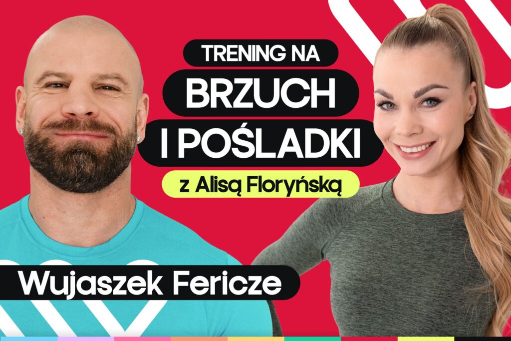 Trening brzucha i pośladków z gumami i hantlami. Fericze i Alisa Floryńska