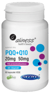 Aliness PQQ 20 mg + Koenzym Q10 50 mg 60 kapsułek