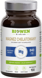 Biowen Magnez Chelatowany 840 mg 100 kapsułek