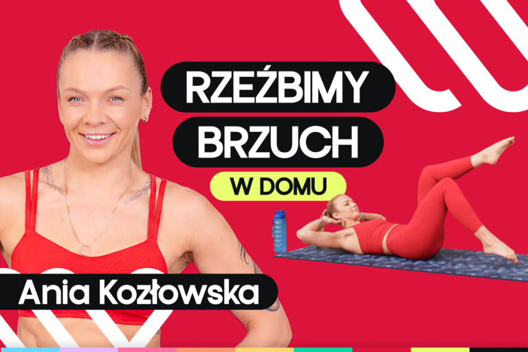Trening na płaski brzuch z gumami w domu. Ćwicz z Anią Kozłowską