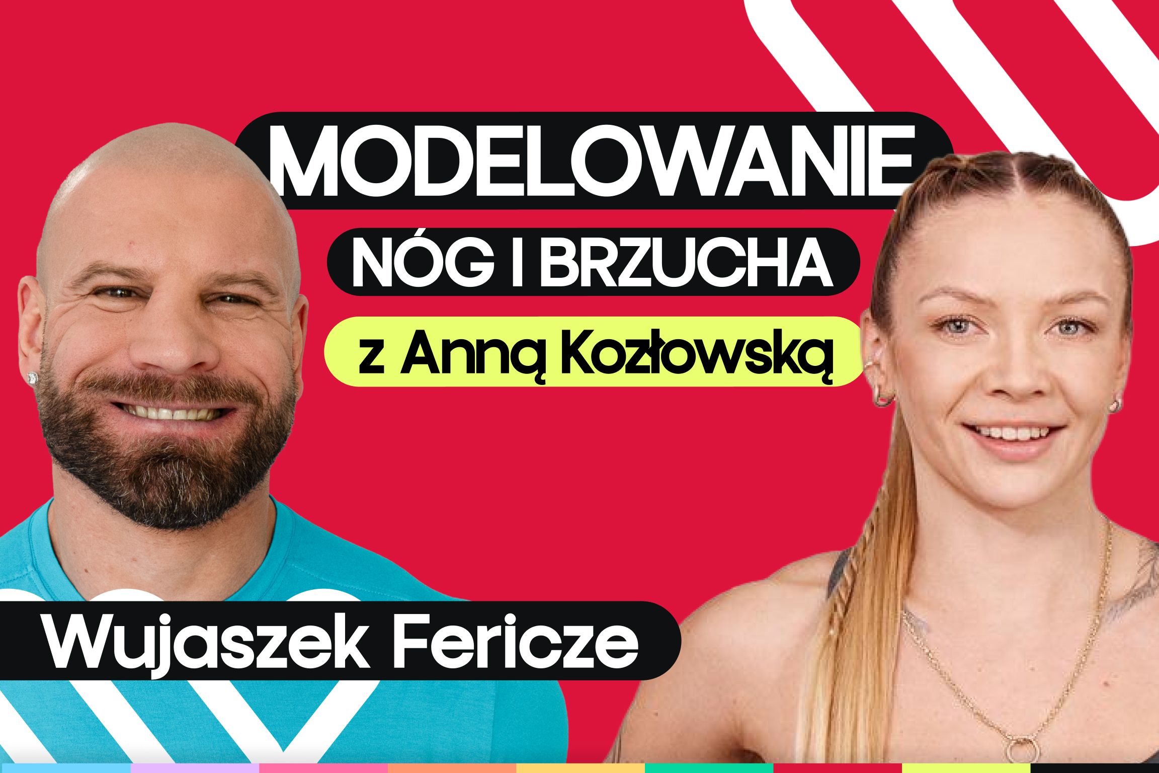 Ćwiczenia na brzuch i nogi bez sprzętu. Trening z Fericze i Anią Kozłowską w domu