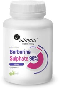 Aliness Berberine Sulphate 98% – 392 mg siarczanu berberyny w kapsułce