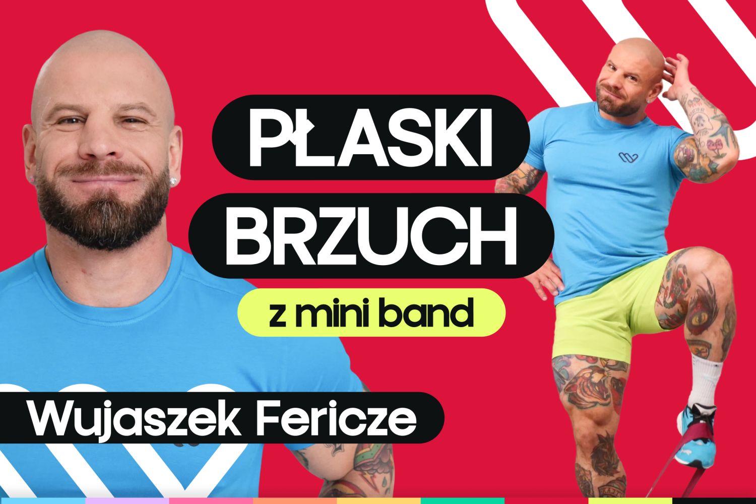 Trening brzucha z gumamiI oporowymi mini band. Ćwicz w domu z Fericze