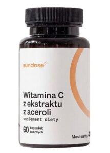 Witamina C Sundose – ekstrakt z aceroli w wegańskich kapsułkach